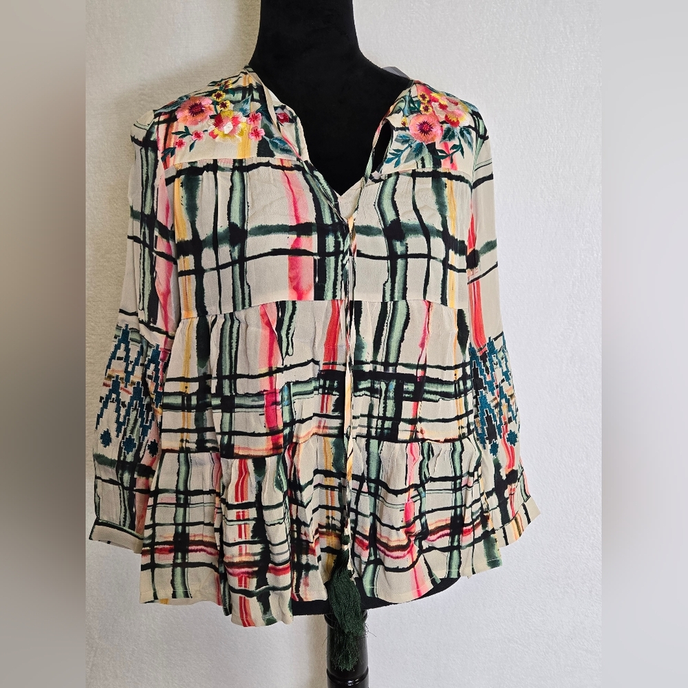 Anthropologie Vineet Bahl blouse XS NWT